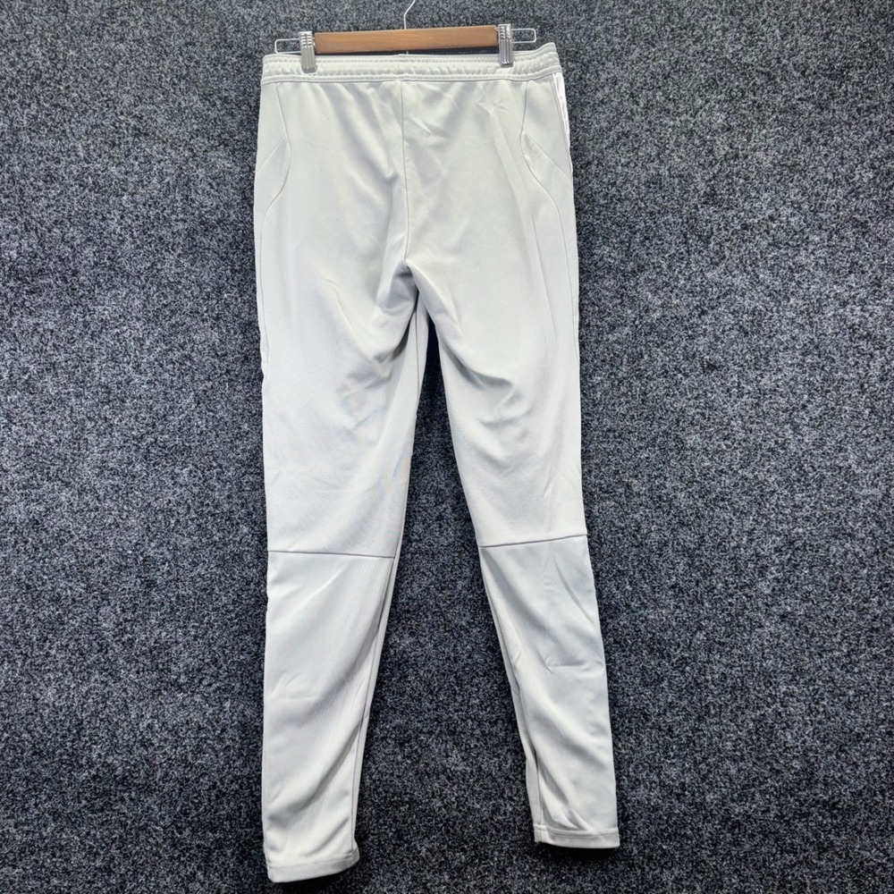 Adidas Tiro Track Pants Mens Small Grey Logo Tape Joggers Zipper Cuffs Training - Picture 4 of 5